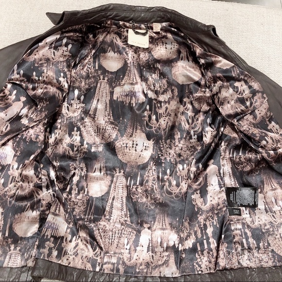 Ted Baker brown Trench leather jacket - Picture 6 of 8